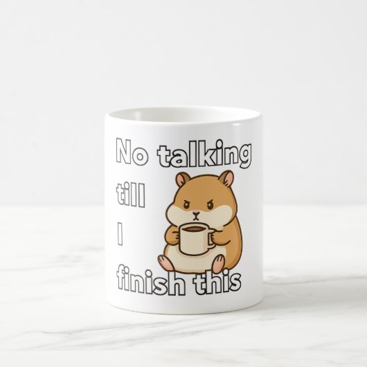 Funny cute Hamster Coffee Mug  コーヒーマグカップ (中央)