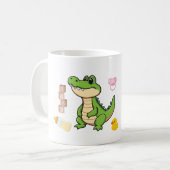 funny cute mug baby Crocodile コーヒーマグカップ (正面左)