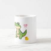 funny cute mug baby Crocodile コーヒーマグカップ (中央)