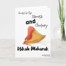 Funny Cute Nikah Mubarak Card