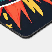 Funny Cute Noodle Cartoon Ramen Bowl デスクマット (コーナー)