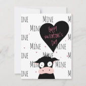 Funny Cute “Only Moooooo” Cow Pun  ノートカード (正面)