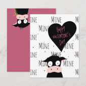 Funny Cute “Only Moooooo” Cow Pun  ノートカード (正面/裏面)