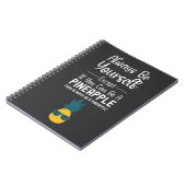 Funny Cute Pineapple Gifts Fruit Humor Humorous ノートブック (左側)