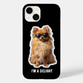 Funny Cute Pomeranian Dog I'm a Delight Case-Mate iPhoneケース (裏面)