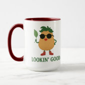 Funny Cute Potato Combo Mug マグカップ (左)