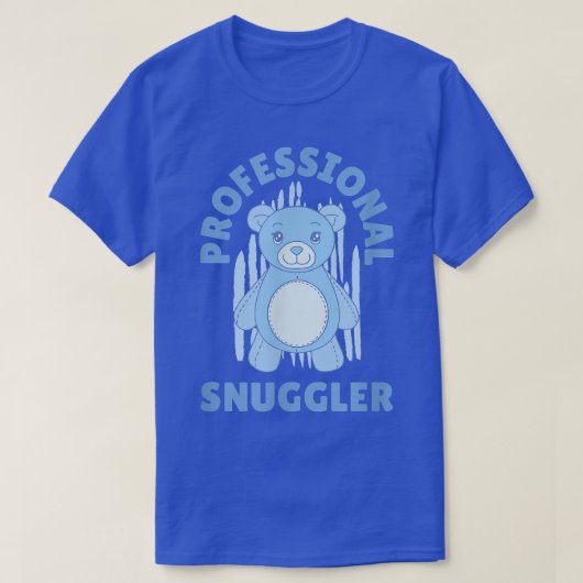 Funny Cute Professional Snuggler Bear Tシャツ (デザイン正面)
