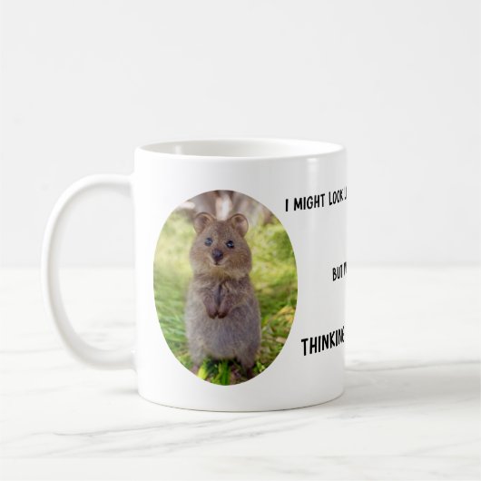 Funny Cute Quokka Australia Mug コーヒーマグカップ (左)