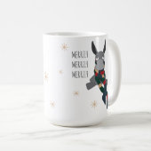 Funny Cute Sarcastically Merry Winter Donkey  コーヒーマグカップ (正面右)