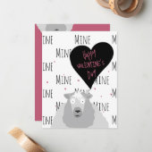 Funny Cute Sheeply The Best Sheep Pun  ノートカード (正面/裏面インサイチュ)