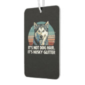 Funny & Cute Siberian Husky Dog Glitter Classic T- カーエアーフレッシュナー (左)