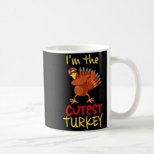 Funny Cutest Turkey Matching Family Group Thanksgi コーヒーマグカップ (右)
