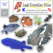 【Funny Cutie Critters】Put on Your Diving Log Book! シール (正面)