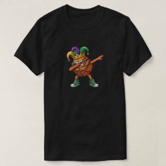 Funny Dabbing Basketball Ball Mardi Gras Jester  Tシャツ