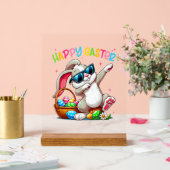 Funny Dabbing Bunny Easter Happy Easter for Boys G アクリルサイン (ウェディング)