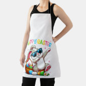Funny Dabbing Bunny Easter Happy Easter for Boys G エプロン (インサイチュ)