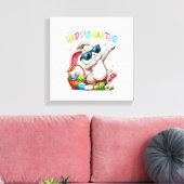 Funny Dabbing Bunny Easter Happy Easter for Boys G キャンバスプリント (インサイチュ (リビング))