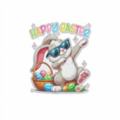 Funny Dabbing Bunny Easter Happy Easter for Boys G シール (正面)