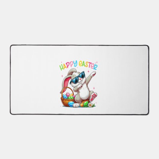Funny Dabbing Bunny Easter Happy Easter for Boys G デスクマット (正面)