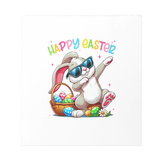 Funny Dabbing Bunny Easter Happy Easter for Boys G ノートパッド (正面)