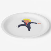 Funny Dabbing Design Classic ペーパープレート (アングル)