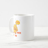 Funny Dabbing Duck Mug | "Don't Waste My Time" Sar コーヒーマグカップ (正面左)