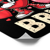 Funny Dabbing Heart 67 Bruh Six Seven Meme Valenti ポスター (角)