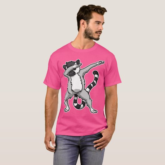 Funny Dabbing Lemur Dab Dance Cool Lemurs Lover Tシャツ (正面フル)