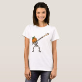 Funny Dabbing Pumpkin Head Baseball Gift Idea Tシャツ (正面フル)