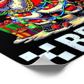 Funny Dabbing Santa Six Seven Bruh Christmas 67 Me ポスター (角)