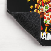Funny Dabbing Turkey Thanksgiving Pajamas Pjs Srts マウスパッド (コーナー)