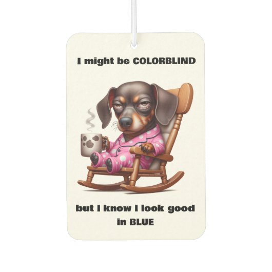 FUNNY DACHSHUND  カーエアーフレッシュナー (正面)