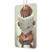 Funny Dachshund  カーエアーフレッシュナー (左)