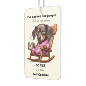 FUNNY DACHSHUND  カーエアーフレッシュナー (左)