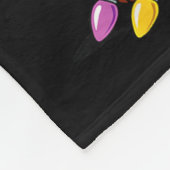 Funny Dachshund Christmas Lights Santa Hat Xmas  フリースブランケット (角)