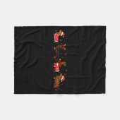 Funny Dachshund Christmas Weenie Dog Lover Cute Me フリースブランケット (正面(横))