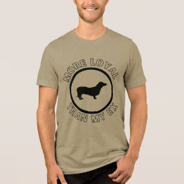 Funny dachshund dog トライブレンドTシャツ