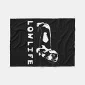 Funny Dachshund Low Life Shirt  フリースブランケット (正面(横))