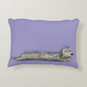 Funny Dachshund Sausage Dog Pillow アクセントクッション (裏面)