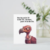 Funny Dad 70th Birthday Card Aging Humor シーズンカード (スタンド正面)