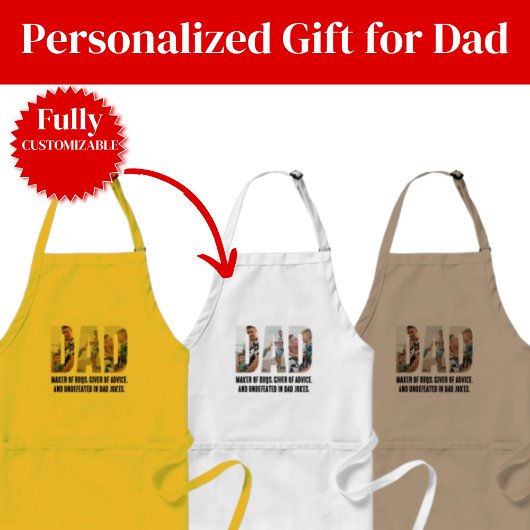 Funny Dad Apron – BBQ Master & Dad Joke Champion スタンダードエプロン