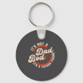 Funny Dad Bod Father Figure Quote Gift  キーホルダー (正面)