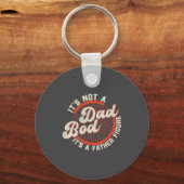 Funny Dad Bod Father Figure Quote Gift  キーホルダー (正面)