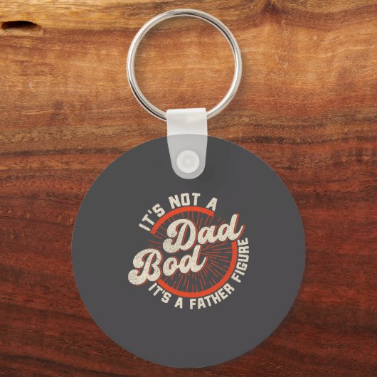 Funny Dad Bod Father Figure Quote Gift  キーホルダー (正面)