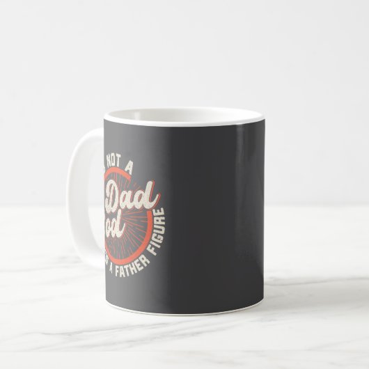Funny Dad Bod Father Figure Quote Gift  コーヒーマグカップ (正面左)