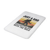 Funny Dad Came Back With the Milk Vintage Shirt_1 バスマット (アングル)