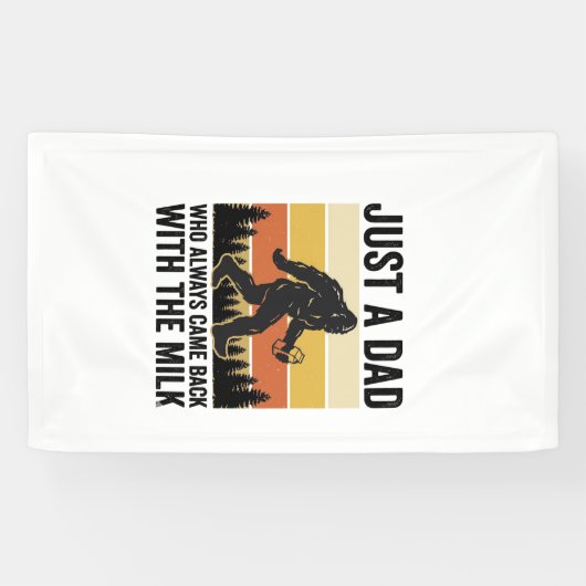 Funny Dad Came Back With the Milk Vintage Shirt_1 横断幕 (横)