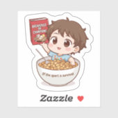 Funny Dad Cereal Survival Sticker シール (シート)