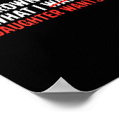 Funny Dad Father Daughter Humor Man Fatherhood Fam ポスター (角)