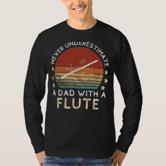Funny Dad Flute Tee - Dads Musical Wit Strikes a C Tシャツ